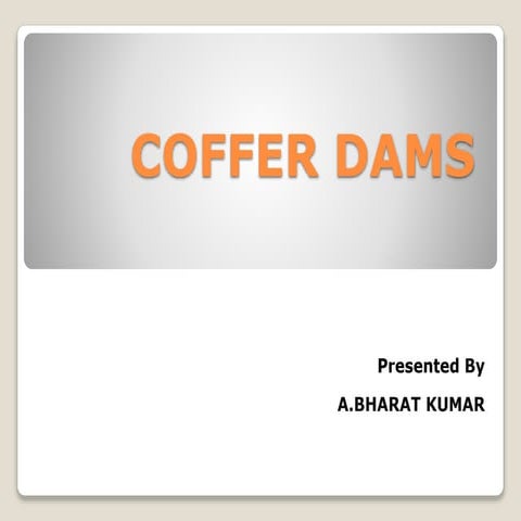 Coffer dams