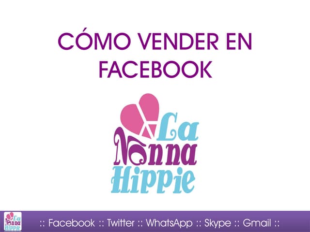 CÓMO VENDER EN FACEBOOK - La Nonna ...