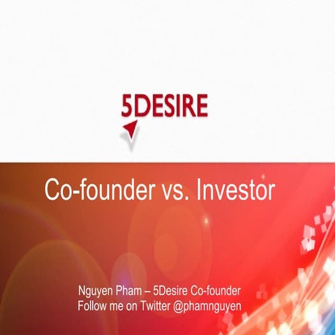Co-founder vs. Investor