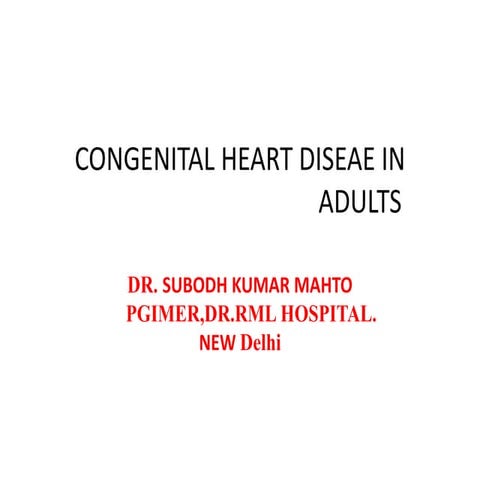 Cogenital heart ds.