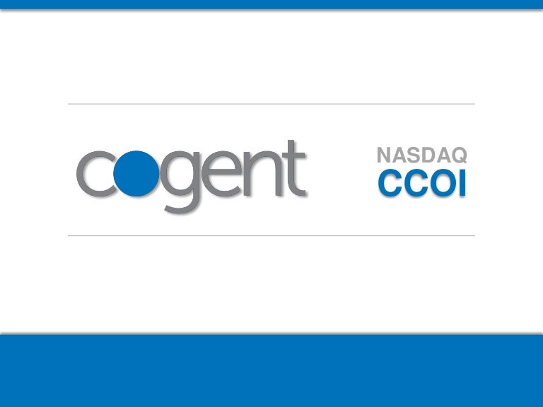 Cogent Communications Presentation