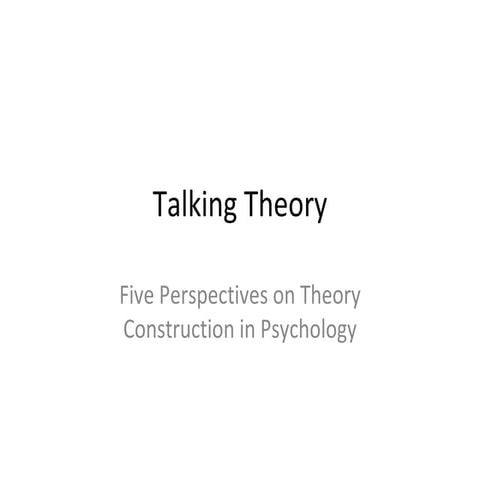 Talking Theory