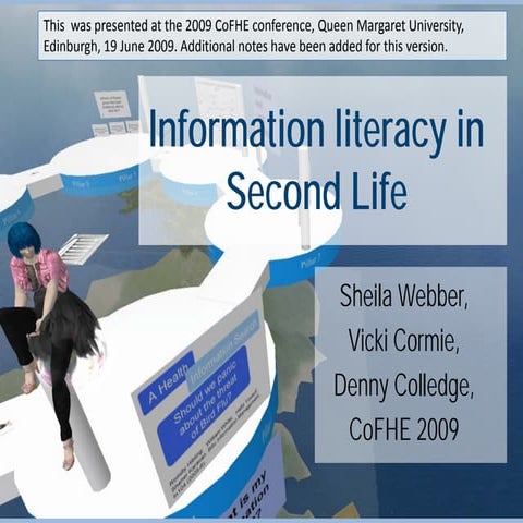 Information literacy in Second Life