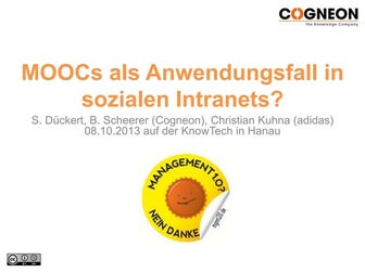 MOOCs als Anwendungsfall in sozialen Intranets?