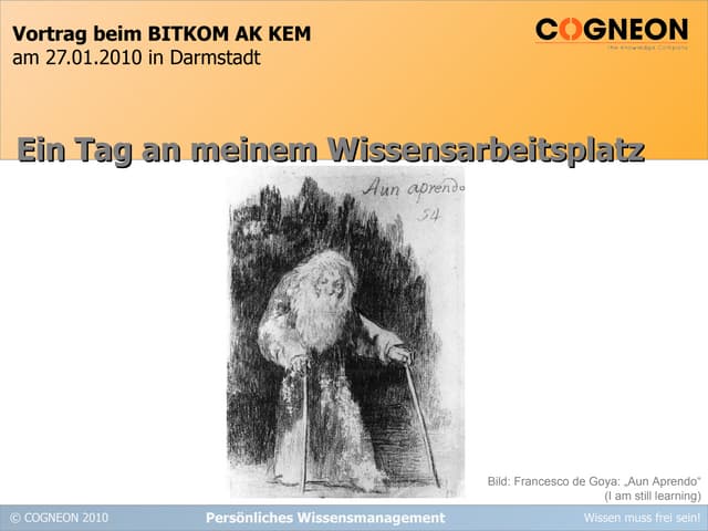 Ein Tag an meinem Wissensarbeitsplatz