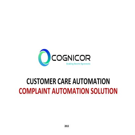 Cognicor corporate summary