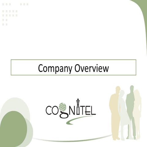 Cognitel Overview   Jan 2010