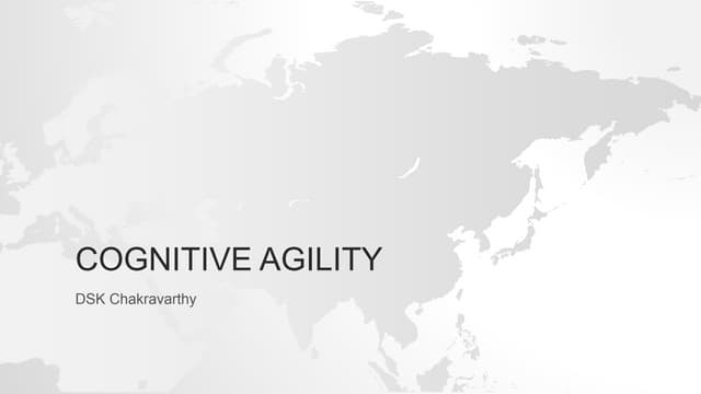 Cognitive agility