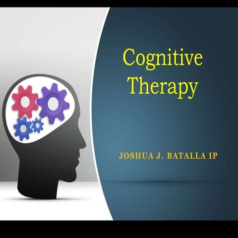 Cognitive behavioral therapy