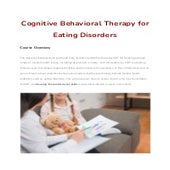 Cognitive Behavioral Therapy And Eating Disorders – FNQMNE