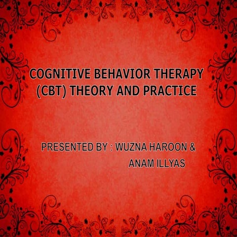 Cognitive behavior therapy theory and practice