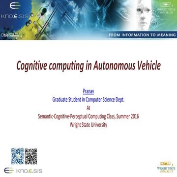 Semantic, Cognitive and Perceptual Computing -Cognitive computing in autonomo...