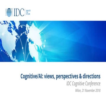 Cognitive/AI: views, perspectives & directions