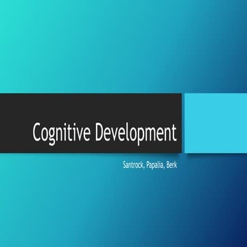Cognitive Development power point presentation