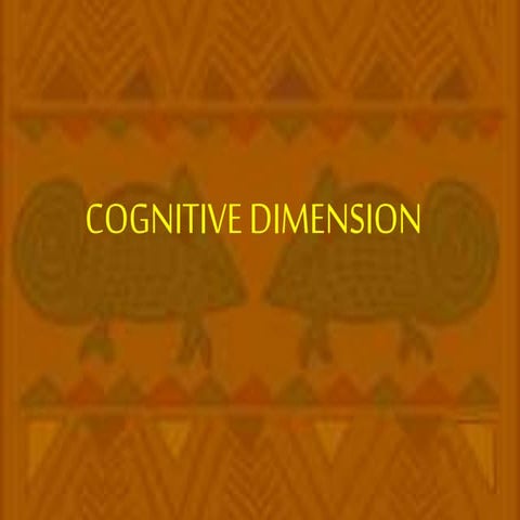 Cognitive Dimension in Children