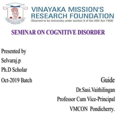 COGNITIVE DISORDER ,DEMENTIA NURSING DIAGNOSES, NURSING PROCESS FOR COGNITI...