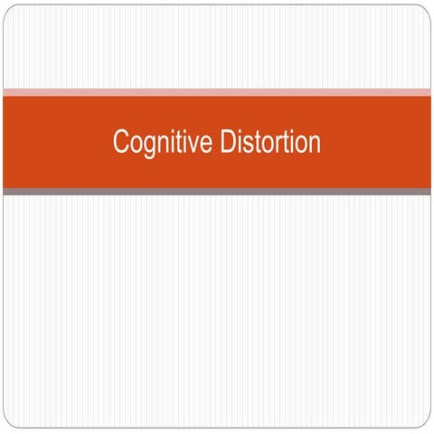 Cognitive distortions