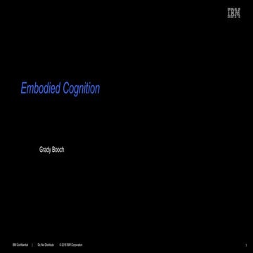 Embodied Cognition - Booch HICSS50