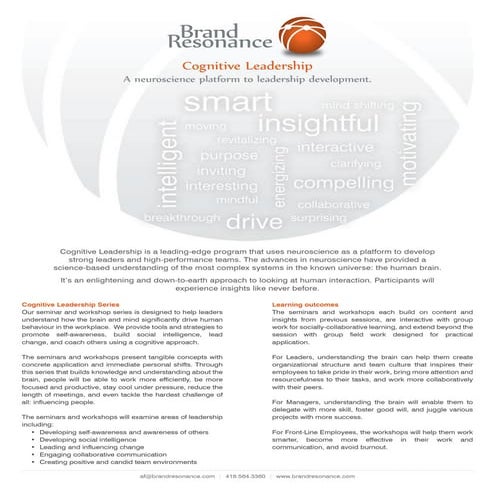 Cognitive Leadership Overview