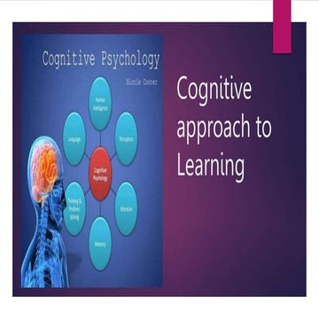 cognitive learning theories in education