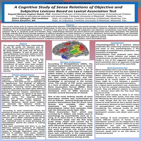 Cognitive linguistics