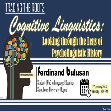 Lecture Note on Cognitive Linguistics