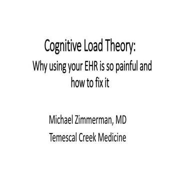 Intrinsic Encounter - Cognitive Load Theory | PPT