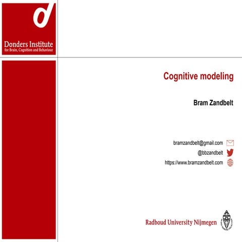 Cognitive modeling