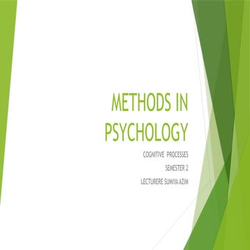 METHODS OF PSYCHOLOGY | PPTX