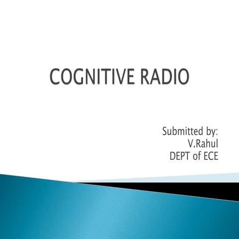 COGNITIVE RADIO