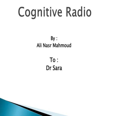 Cognitive radio