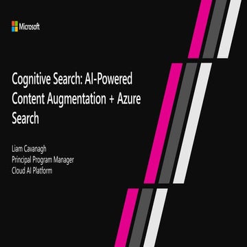 Cognitive search oil and gas