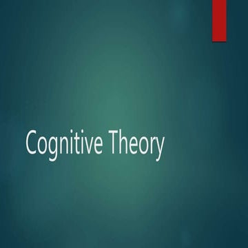 Cognitive theory