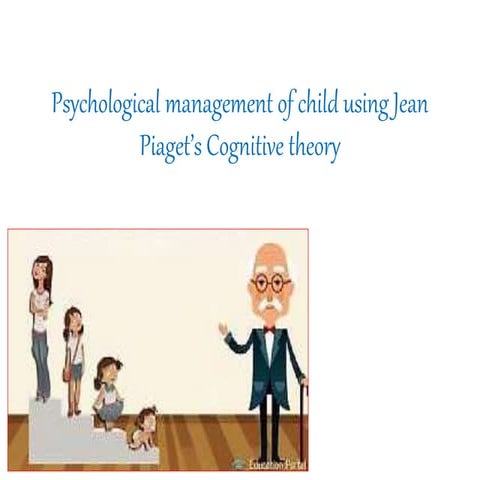 Psychological management of child in dentistry using Jean Piagets Cognitive T...