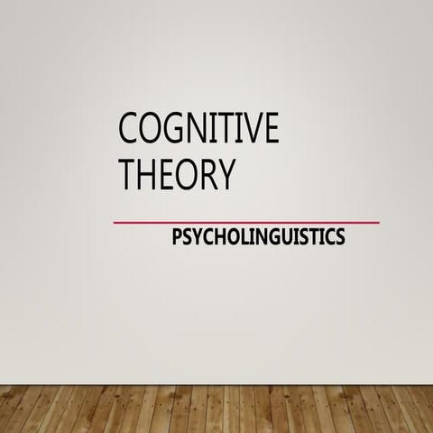 Cognitive theory