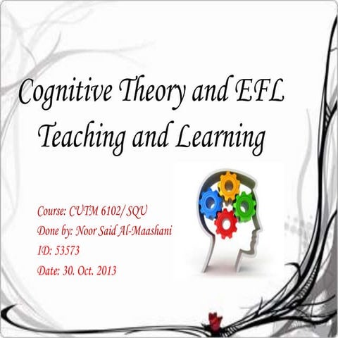 Cognitive theory and efl teaching