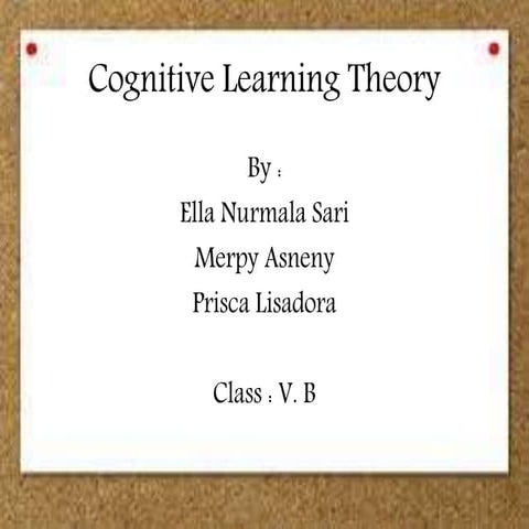 Cognitive  learning theory