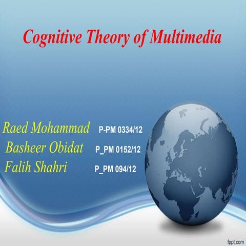 Cognitive theory of multimedia