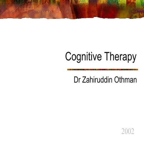 Cognitive therapy