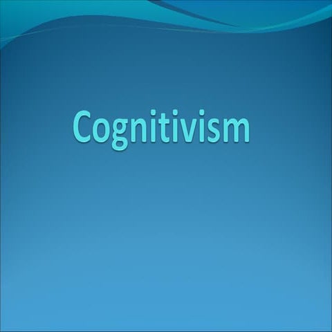 Cognitivism