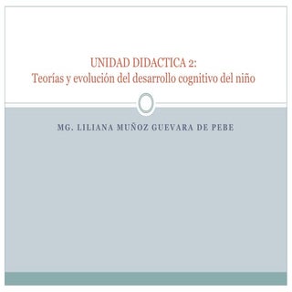 Teorías. Cognitivismo