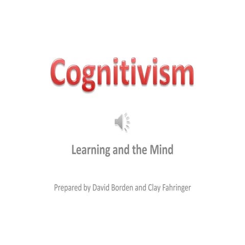 Cognitivism with voice over