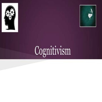 Cognitivist learning theory Hunt & Montgomery