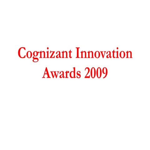 Cognizant Innovation Awards