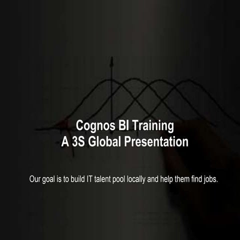 Cognos BI Training Orientation 