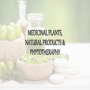 medicinal plants natural products and phytotheraphy