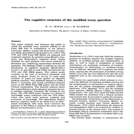 cogntive structure MEQs.pdf medical assessment