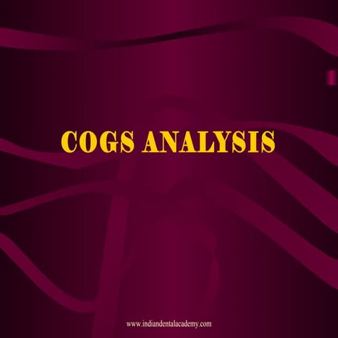 COGS analysis (Cephelometrics for orthognathic surgery) / fixed orthodontics ...