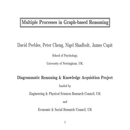 Multiple processes in graph-based reasoning
