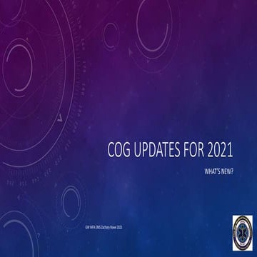 Cog updates for 2021